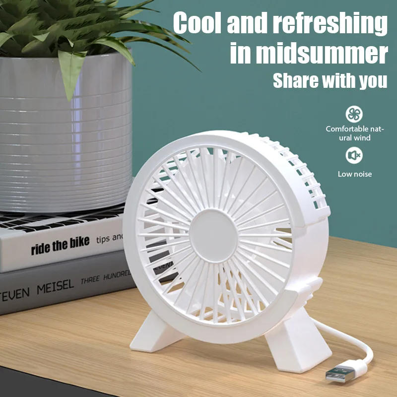 Description Picture 2 of itemCompact and Portable USB Desk Fan Strong Airflow & Quiet Operation Mini Table Fan for Home Office Bedroom Table Student Dormitor