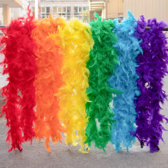 2Meter 38-40Gram Turkey Feathers Boa Trims Craft Scarf Party Marabou boa Shawl Sewing Costume Wedding carnival Plumas Decoration
