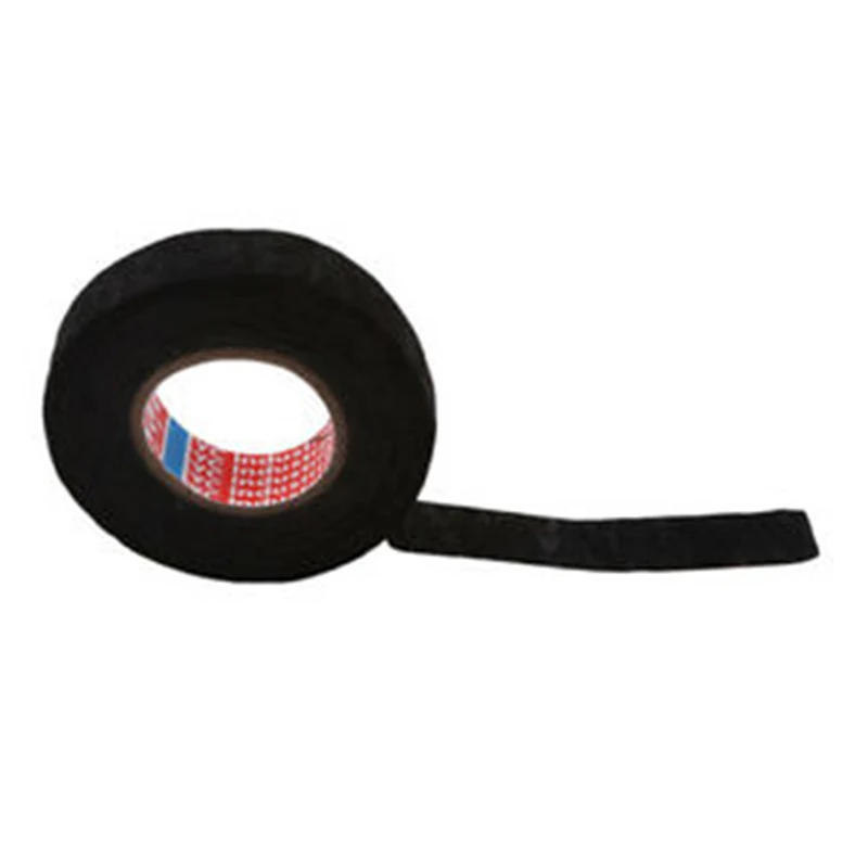 Description Picture 2 of item15M Wiring Harness Tape Looms Wiring Harness Cloth Fabric Flannel Tape Adhesive Cable Protection Noise Damping Flocking