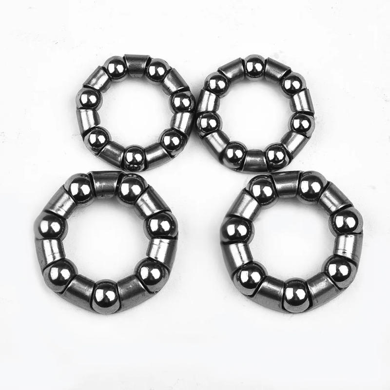 Description Picture 3 of item2 Pair Diameter 24mm Bicycle Front Rear Wheel Axle 1/4 Inch 7 Ball Bearings MTB Bike Wheel Hub Bearings Cycling Riding Equipment