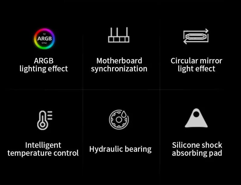 Description Picture 3 of itemTEUCER Prism4 Pro ARGB Fan 120mm PC Case Fan Kit 4pin PWM CPU Cooling Fans 3pin 5v RGB 12cm Gaming Computer Fan