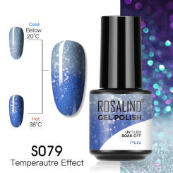 Rosalind Temperature Change Nail Gel Polish Varnish Resin Acrylic Nail Art Gel For Manicure Semi Permanent BaseTop Coat UV Lamp