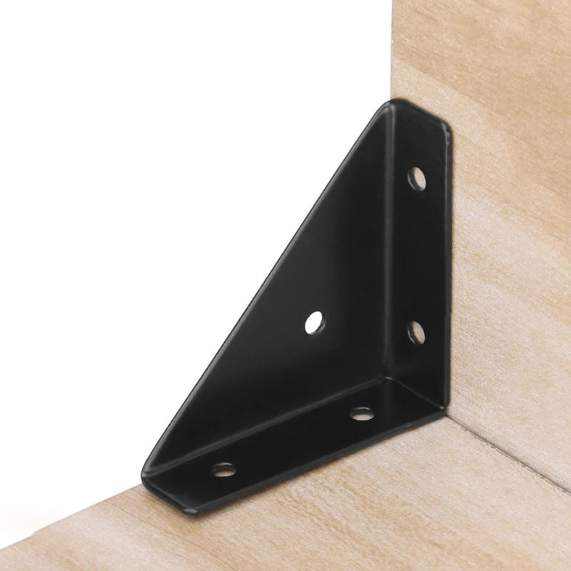 Description Picture 5 of item4PCS Heavy Iron Angle Corner Brackets Protector Right Angle Corner Stand Furniture Hardware For Holding Mounting Fixing