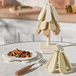 Silicone Tree Trivet Set Innovative Tree Shape Trivet Set For Wood Table