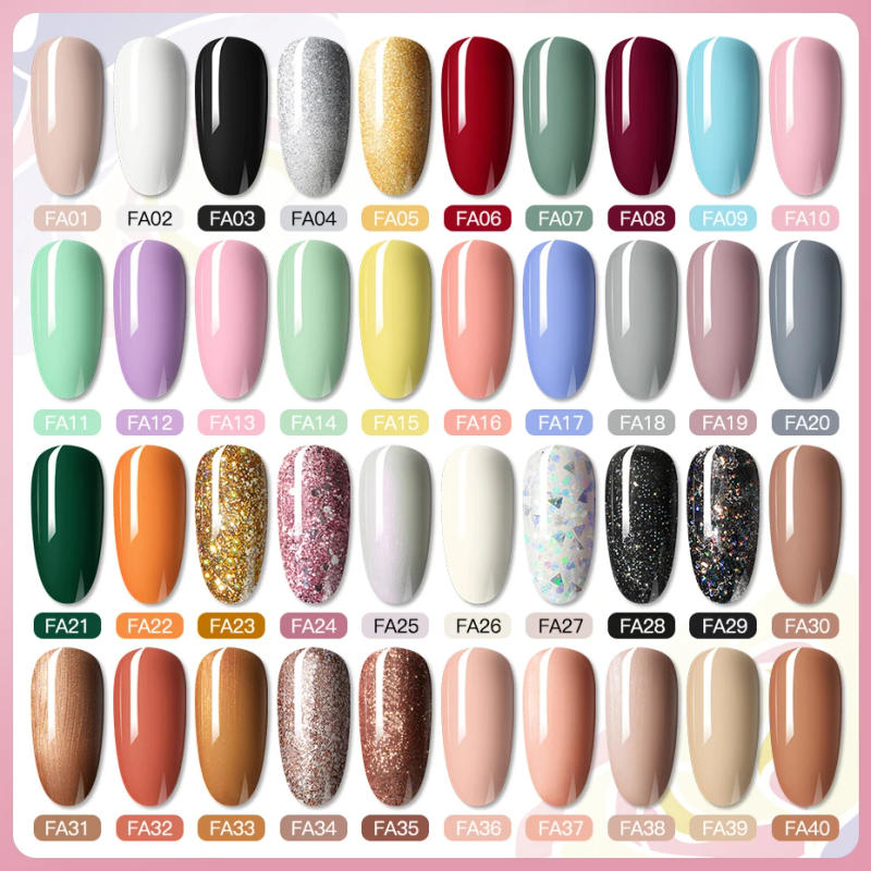 Description Picture 3 of itemROSALIND Summer Green Color Nail Gel Polish Shiny Hybrid Varnish Semi Permanent Top Base Primer Coat Gel Nail Polish Nail Art