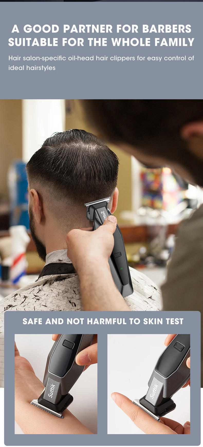 Description Picture 4 of itemNew 389  Hair Clipper Repair Beard Shaving Body Hair Trimmer Clippers Electric Machine Men Haircut Machine Barber Shaver