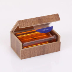 Low Dust Rosin Resin For Violin Viola Cello with wooden case Bow String Instruments LETO 8010, Well pack to defend damage