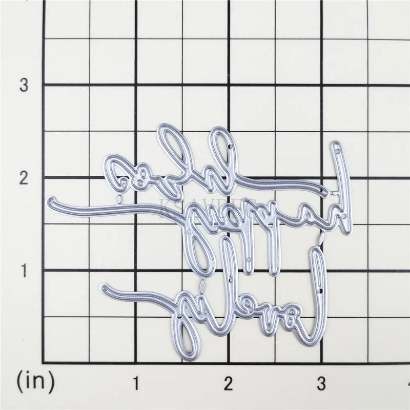 Description Picture 6 of itemWords Lovely Happy Metal Cutting Dies for Card Making Paper Embossing Mold Die Cuts Sets Album 2024 New Scrapbook Stencils