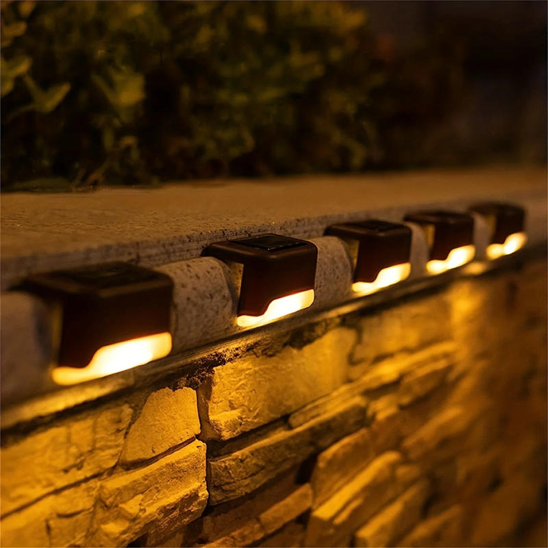 Description Picture 5 of item4/8pcs Solar LED Step Lamp Waterproof Outdoor Solar Deck Lights For Patio Garden Yard Pathway Decor Lighting