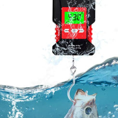 50kg/5g LCD Display Digital Hanging Scale Mini Electronic Fishing Travel Luggage Balanca Portable Weighing Scales Waterproof