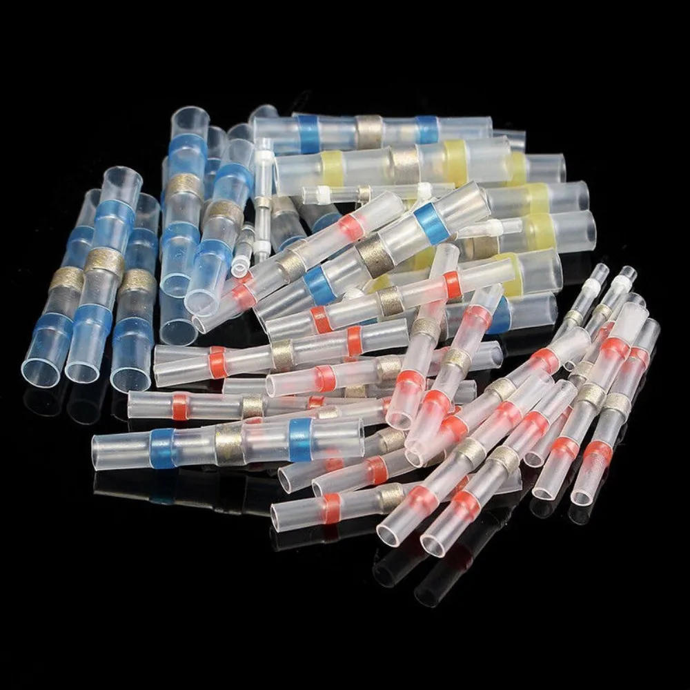 Description Picture 6 of item50pcs Boxs Heat Shrink Solder Sleeves Set Wire Crimp Butt Terminals Connectors Waterproof Heat Shrinkable Tube Cable Connector