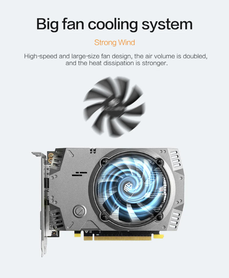 Description Picture 3 of itemMLLSE AMD RX 550 4GB Graphics Card GDDR5 128Bit DVI HDMI DP PCI-E 3.0 Radeon GPU Rx 550 Gaming Video Card Placa De Video