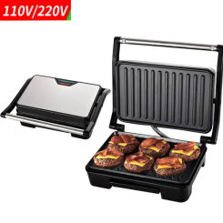 Electric Sandwich Maker Non Stick Surface Grill Toaster, Household Mini Steak Machine Hamburger Fried Egg Machine
