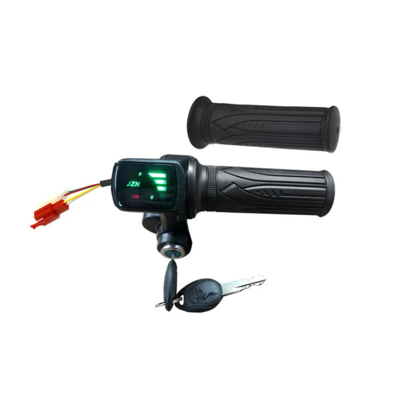 Description Picture 6 of item1 Pair 36v/48/60v Electric Bike Scooter Throttle Grip Handlebar With Lock Led Power Display Bicycle Accessories