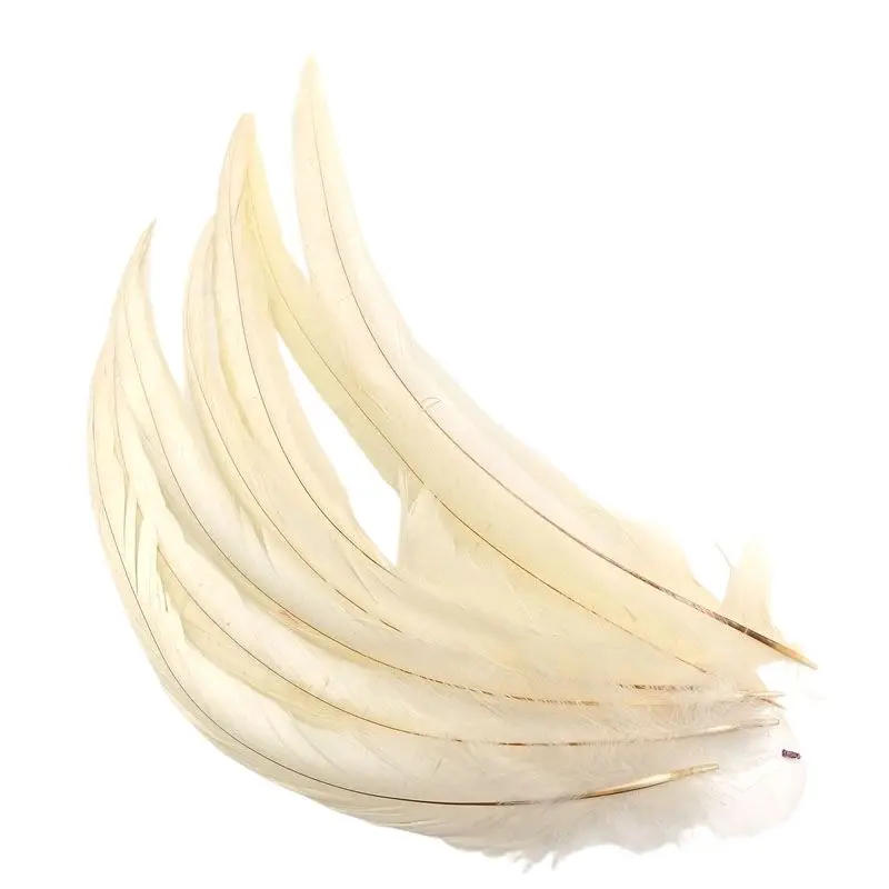 Description Picture 4 of item20Pcs Rooster Cock Pheasant Tail Feathers Plumes DIY Headdress Halloween Decoration Wedding Christmas Craft Supplies Accessories