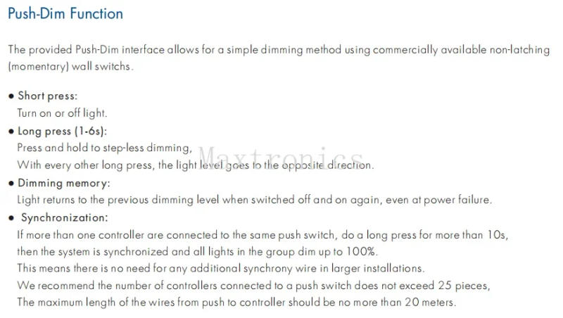 Description Picture 6 of itemDT/DT-B/DT-C/DT-D AC100-240V DALI AC Triac Dimmer Series 1CH*1.5A for Single Color Dimmable LED Light Incandescent Lamps Switch