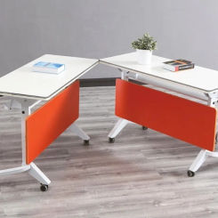 Folding tables and chairs, portable floor push table stall stall table stall aluminum alloy conference desk manufacturers