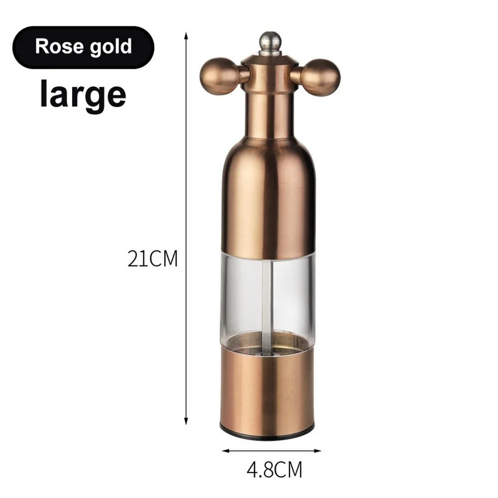 Description Picture 4 of itemCeramic Core Manual Salt and Pepper Mill, Sesame Spice Grinder, Stainless Steel Grinder, Home Kitchen Tools, BBQ Accessory