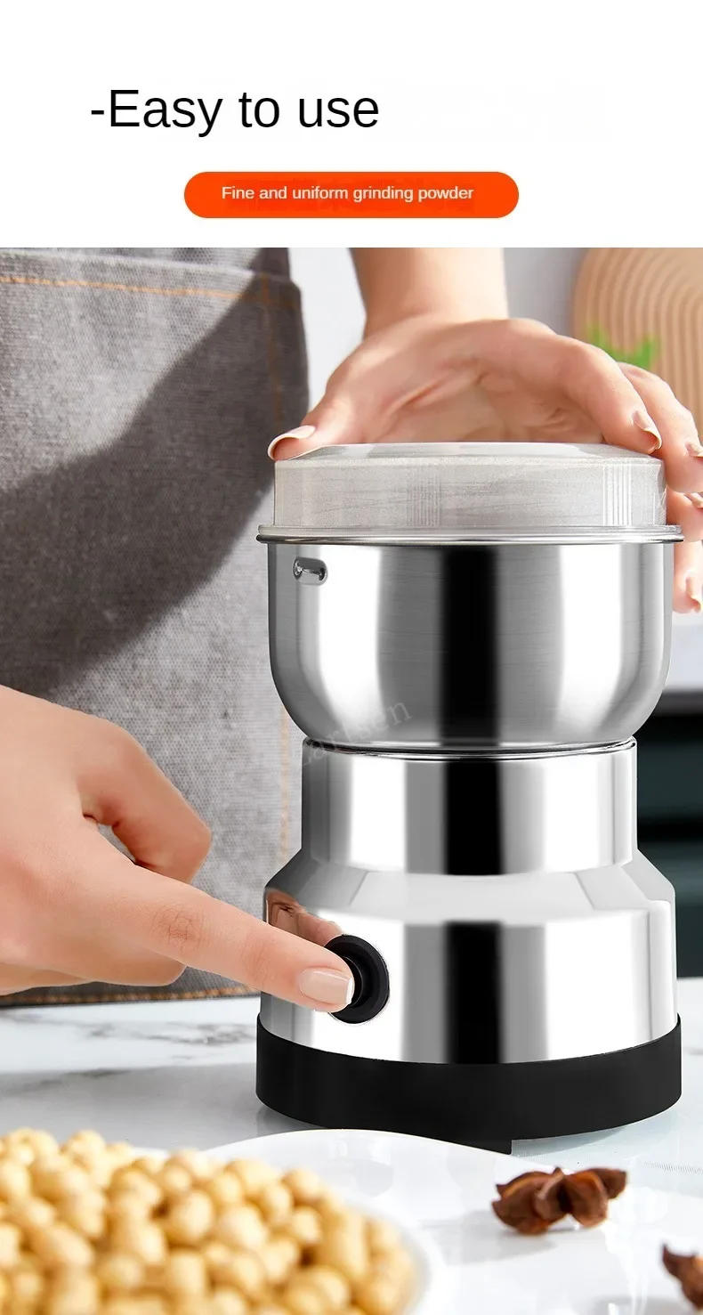 Description Picture 4 of itemMini Electric Grinder Household 300ml Ultrafine Baby Food Pulverizer Coffee Grinder Spice Pepper Grinder Grain Mill 2/4 Blades