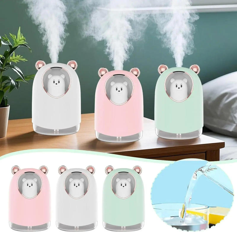 Description Picture 3 of itemUSB Humidifier Adjustable Mist Mode 300ml Water Tank Lasts Up to 10 Hours 7 Color LED Lights Changing Waterless Auto Shut-off