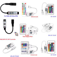 1-10PCS LED Single Color RGB RGBW RGBCCT Mini WIFI Music Controller JM-MW-S DC5-24V 6A WIFI Dimmer LED Strip 5050 2835Magic Home