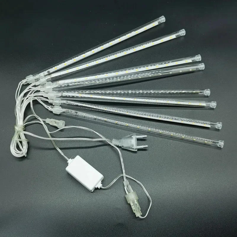 Description Picture 6 of item1/2/3/4 Set LED Meteor Shower Rain Tubes Christmas String Light Holiday Home Room Garden Party Wedding Fairy Lights Decoration