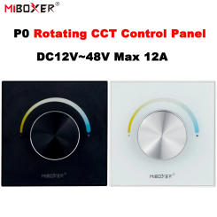 P0 Rotating Switch Panel Remote Color Temperature Brightness Dimming Knob Adjust LED Controller Wall Mounted For CCT LED Lamp