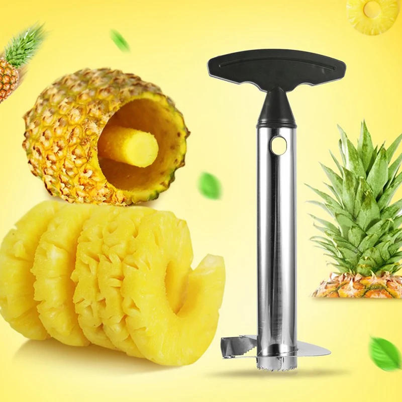 Description Picture 2 of itemPineapple Peeler Cutter Stainless Steel Convenient Spiral Pineapple Cutting Machine Fruit Peeling Corer Tool Kitchen Accessories