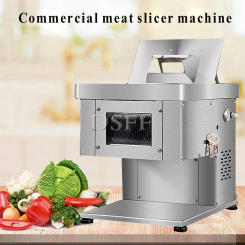 Small Fully Automatic Food Shredder, Commercial Electric Meat Cutter