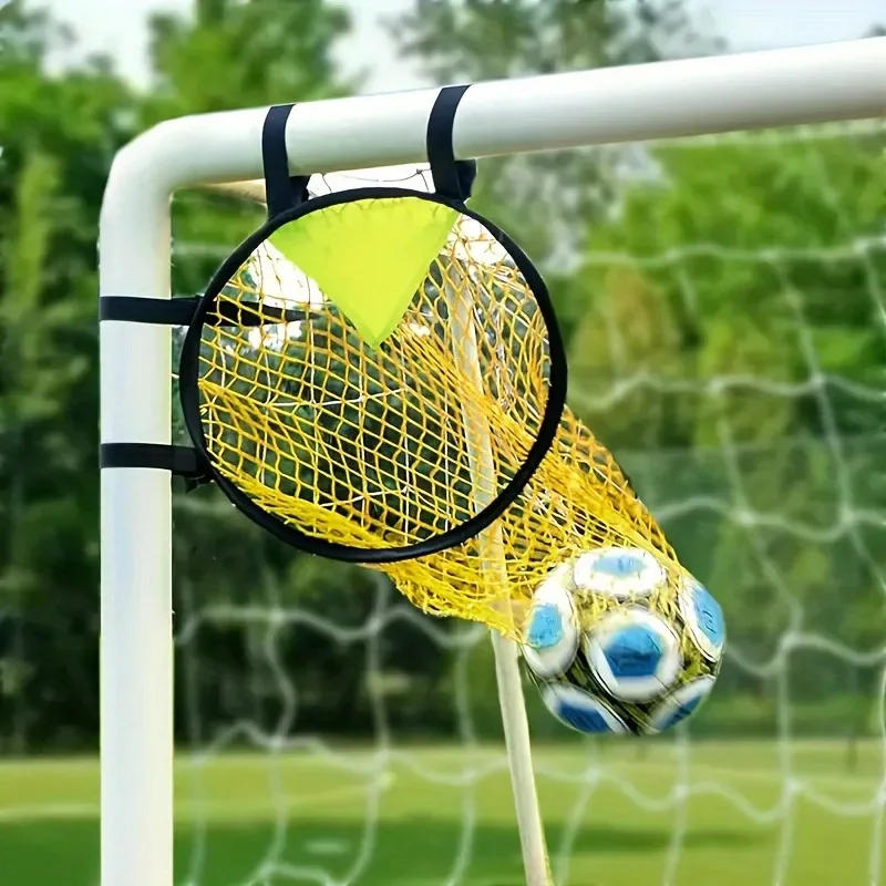 Description Picture 2 of itemSoccer Training Net Football Practice Training Net Target Bag Adjustable Straps Folding Soccer Goal Target Net Soccer Sports
