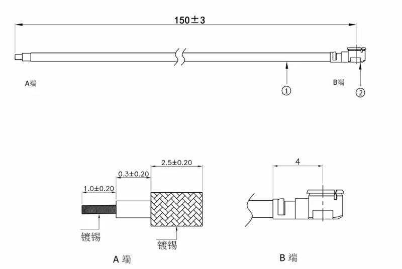 Description Picture 2 of item10/1pcs IPEX1 IPEX3 IPEX4 IPEX5 2.4G IPEX 1 4 5 IPX UFL U.FL Antenna Terminal Wire Cable Connector for WIFI/GSM/3G/GPS/4G Module