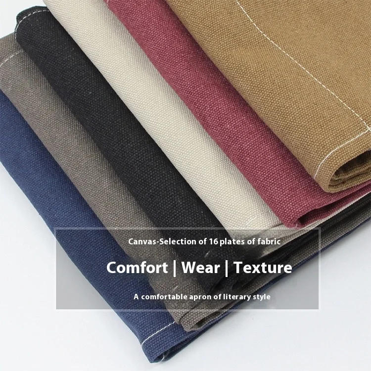 Description Picture 3 of itemNew Fashion Canvas Kitchen Aprons For Woman Men Chef Work Apron For Grill Restaurant Bar Shop Cafes Beauty Nails Studios Uniform