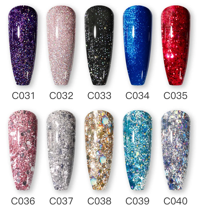 Description Picture 6 of itemROSALIND 15ml Nail Gel Polish Glitter Pure Color Need Base Top Coat Semi Permanent UV Gel Varnis Hybrid For Nail Art Nail Gel
