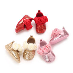 Baby Girls Casual Jane Mary Flower Shoes, Lightweight Non slip Sandals, Spring