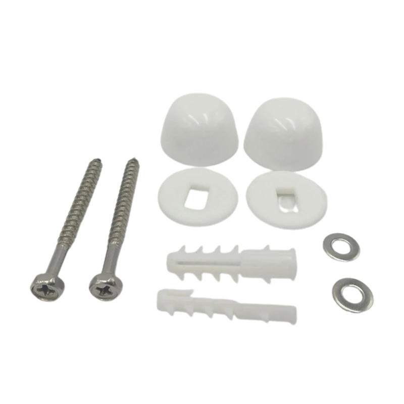 Description Picture 3 of itemBidet Anchor Toilet Accessories Pan Fix To Floor Kit Repair Fixings Silver Stainless Steel+Plastic Fitting Screws