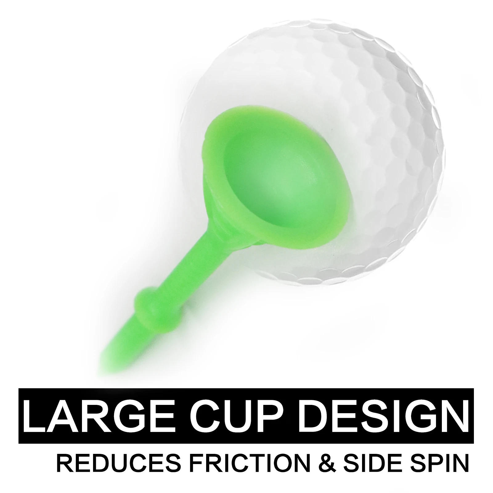 Description Picture 6 of itemGolf Tees Plastic Unbreakable Tee 3 1/4 Inch 100 Pack, Durable Stable Golf Tee 4 Colors Available for Practice Drop Shipping