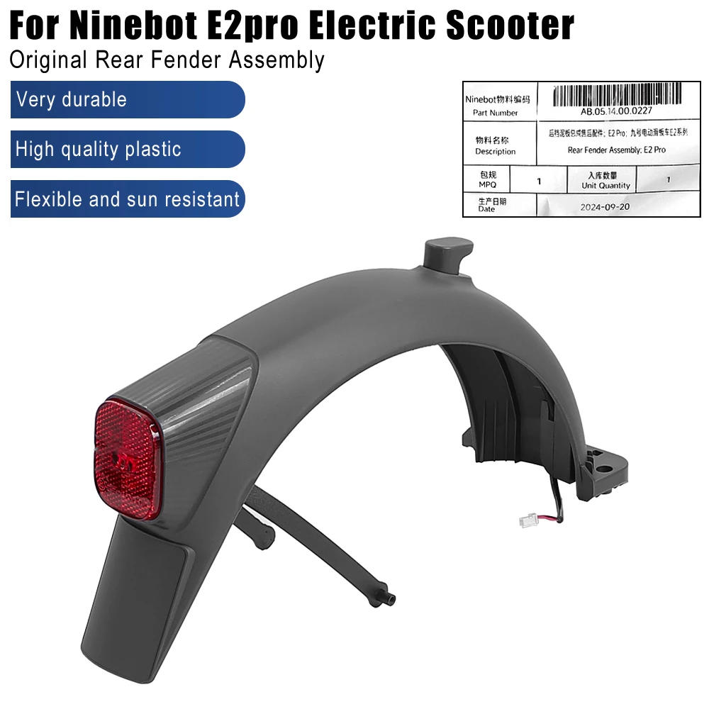 Description Picture 2 of itemOriginal Rear Fender With Support Taillight for Segway Ninebot E2 PRO Electric Scooter Rear  Mudguard Set Parts