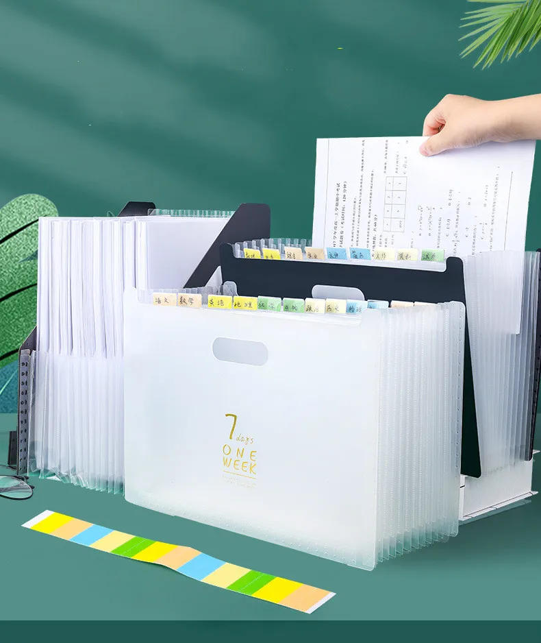 Description Picture 4 of itemDesk File Folder Document Paper Organizer Storage Holder Multilayer Expanding Box School Office Stationery Home Organization
