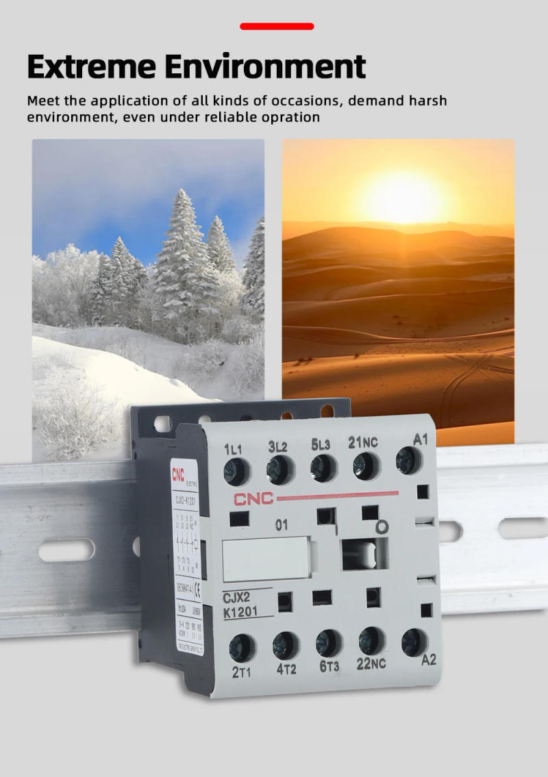 Description Picture 3 of itemCNC CJX2-K Mini AC Contactor Din Rail 3P 3main 1NO/3main 1NC Coil Voltage 220V 50/60Hz 6A 9A 12A