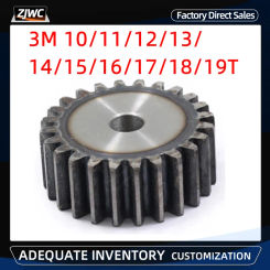 1Pc 4 Mod Spur Gear 4M 10/11/12/13/14/15/16/17/18/19Tooth 45#  Steel Thickness 40mm Metal Mechanical Transmission Pinion Gear