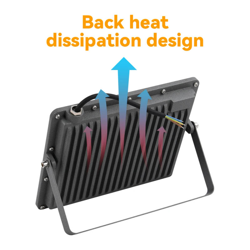 Description Picture 3 of itemLED Flood Light IP66 Waterproof Spotlight Floodlights Outdoor Patio Street Courtyard Garden Street Gate Wall Grey Spot Lighting