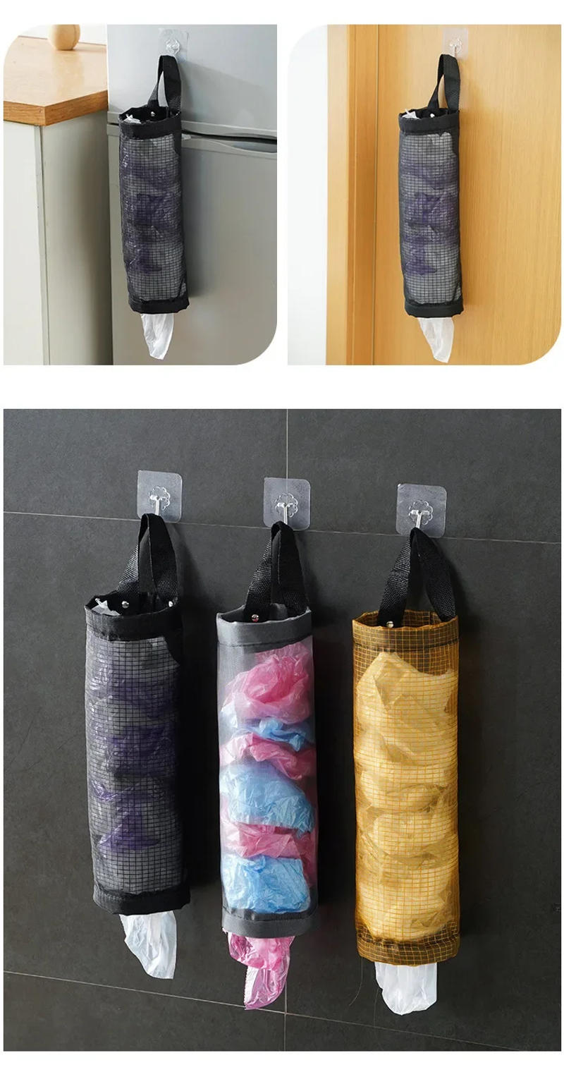 Description Picture 6 of itemGarbage Bag Storage Kitchen Garbage Organizer Plastic Bag Holder Organizing Hanging Trash Collection Storage Bag 에코백 파우치