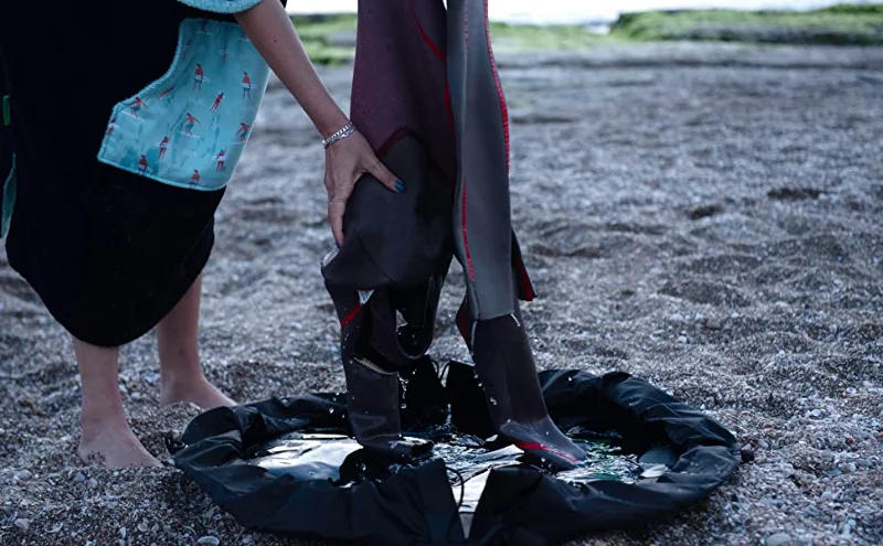 Description Picture 2 of itemWetsuit Changing Bag Mat Compact Folding 2 IN 1 Waterproof Bag Nylon Dry Bags Carrying for Surfers Boaters Diving Suit Storage