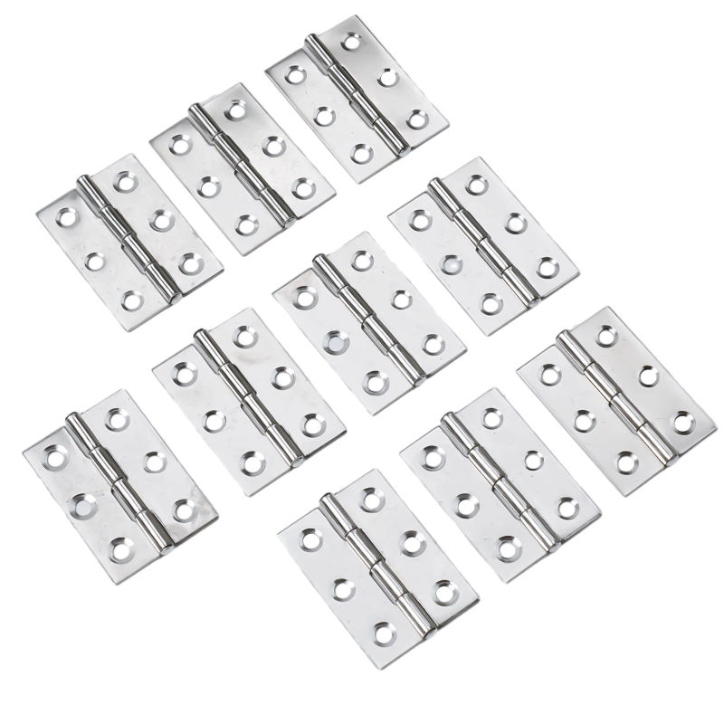 Description Picture 5 of item10 PCS Door Hinge Stainless Steel Hinges Cabinet Hinges Door Connector Picture Frame Flat Hinge Bookcase Furniture Hardware
