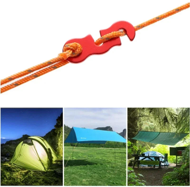 Description Picture 2 of item10pcs Adjustable Camping Tent Cord Rope Buckle S Type Tensioners Fastener Kit Outdoor Camping Tents Securing Accessories