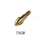 12pcs 75grain gold