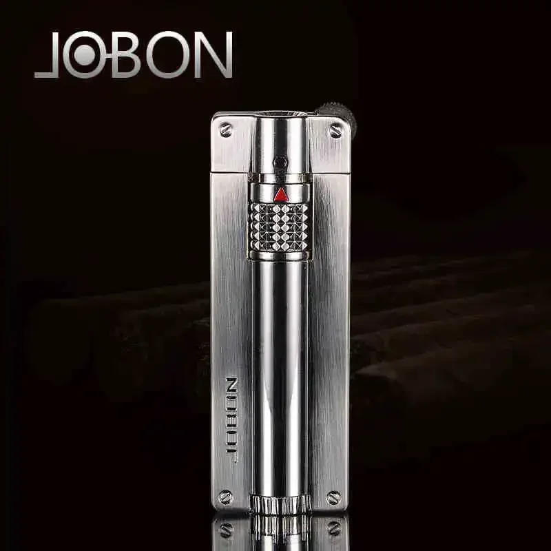 Description Picture 3 of item2025 New JOBON Creative Metal Outdoor Windproof Butane Gas Lighter Straight Blue Flame Turbo Torch Jet Cigar Lighter Men's Gift