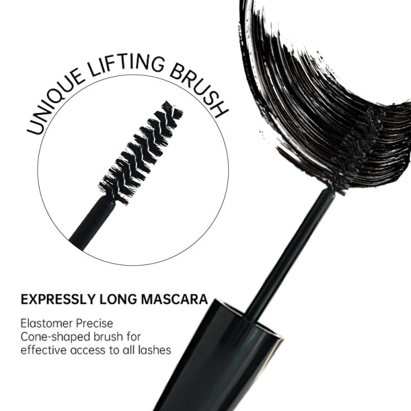 Description Picture 4 of itemBlack Mascara Thickening - Long-Lasting, Volumizing , Fiber Formula with 360° Spiral Brush Waterproof Liquid Fiber Mascara