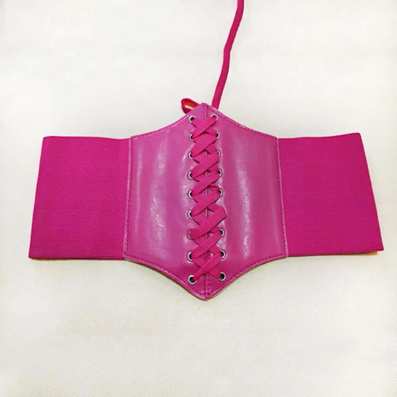 Description Picture 6 of itemFashion Corset Wide Belts Faux Leather Slimming Body Shaping Girdle Belt for Women Elastic Tight High Waist for Daily Wear