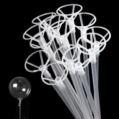 10-50pcs 35cm&70cm Transparent Balloon Holder Sticks with Cups Bobo Balloon Accessory Wedding Birthday Decoration Supplies
